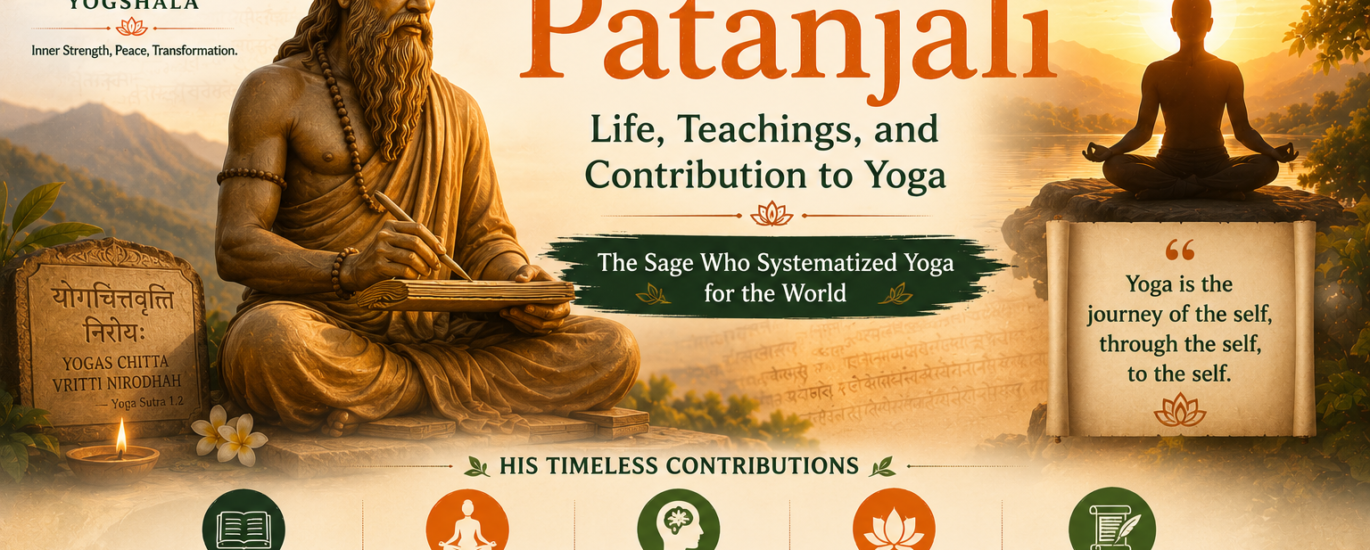 Maharshi Patanjali teaching Yoga Sutras and classical yoga philosophy