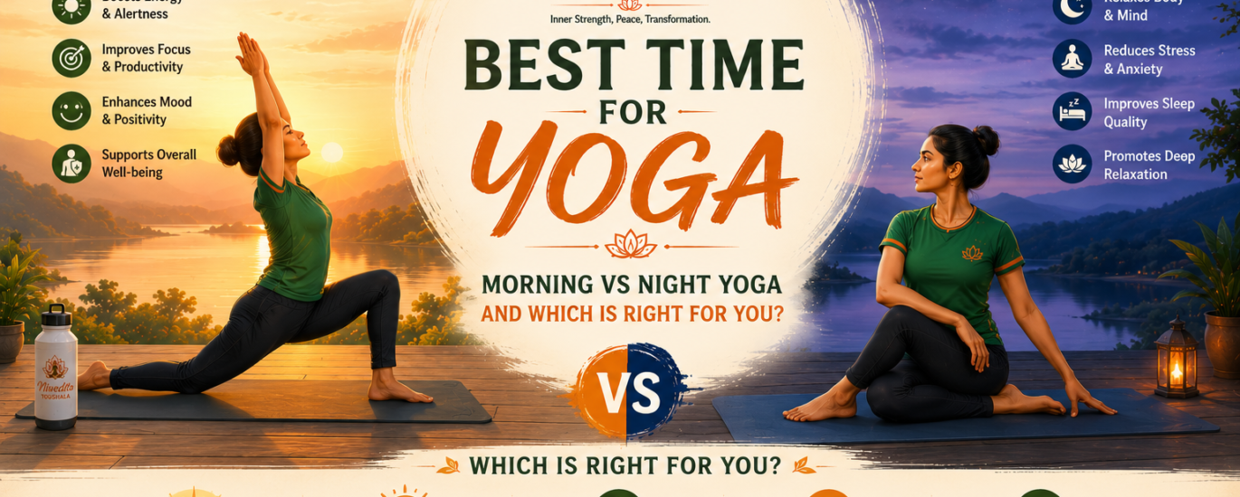 Best time for yoga comparison between morning yoga and night yoga