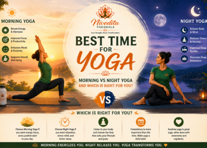 Best time for yoga comparison between morning yoga and night yoga