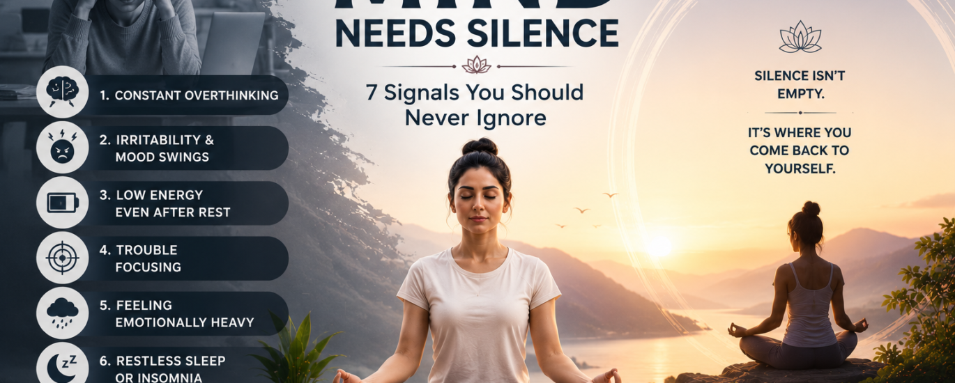 Signs your mind needs mental silence and inner peace